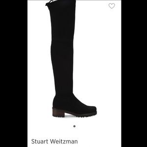 Stuart Weitzman Over the Knee Boots 7 Flannery Lowland Eldridge Lift Blair